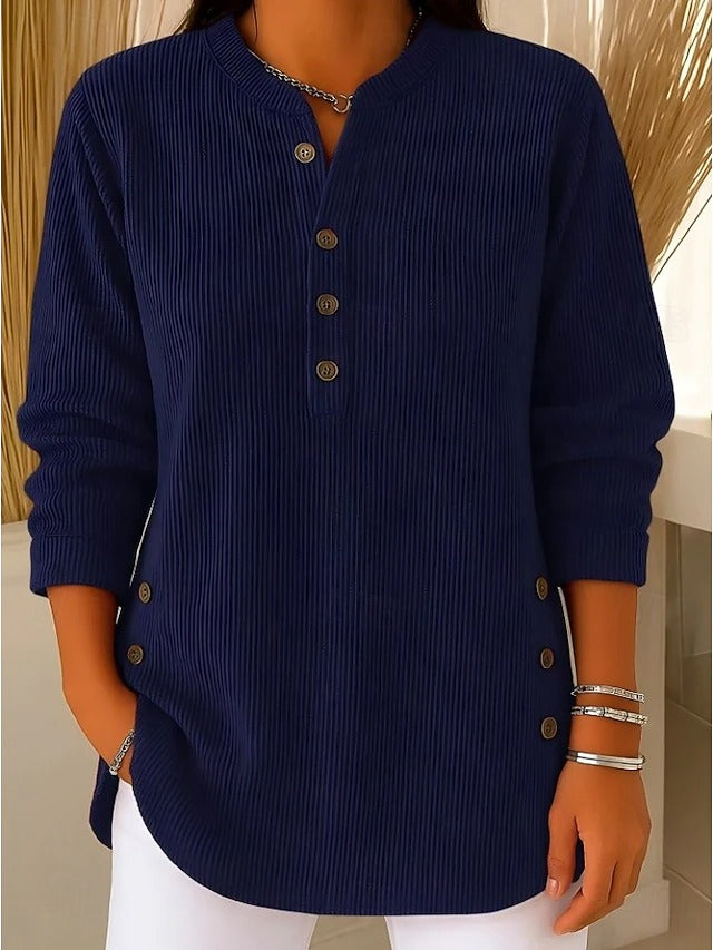 Women's Relaxed Round Neck Knit Sweater