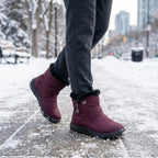 Evelyn | Women’s Quilted Fleece-Lined Zip Ankle Boots