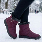 Evelyn | Women’s Quilted Fleece-Lined Zip Ankle Boots