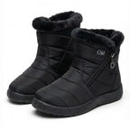 Evelyn | Women’s Quilted Fleece-Lined Zip Ankle Boots