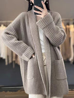 Halvara | Women's Open Front Cardigan Knit Sweater