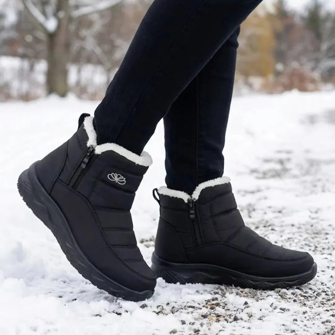 Jess | Women’s Quilted Side Zip Winter Ankle Boots