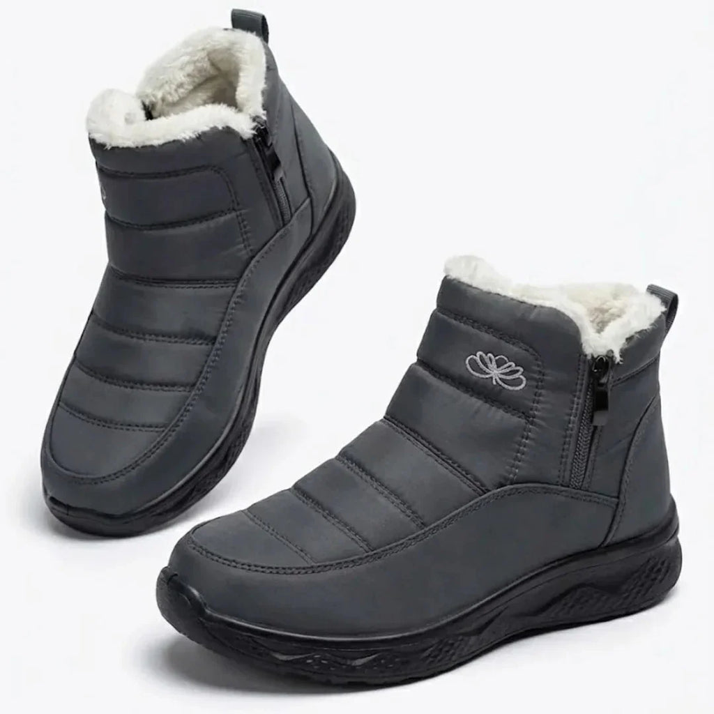 Jess | Women’s Quilted Side Zip Winter Ankle Boots
