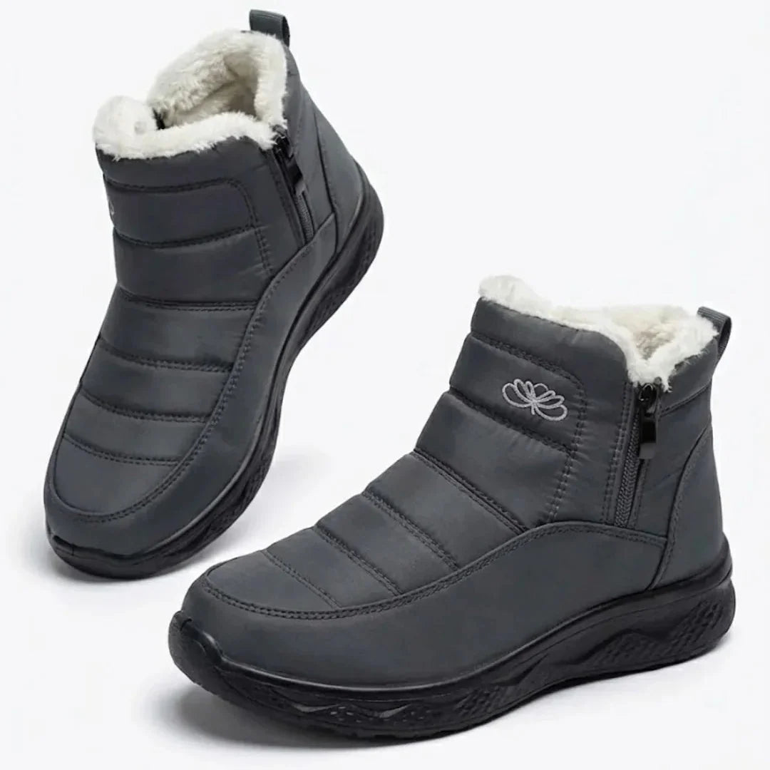 Jess | Women’s Quilted Side Zip Winter Ankle Boots