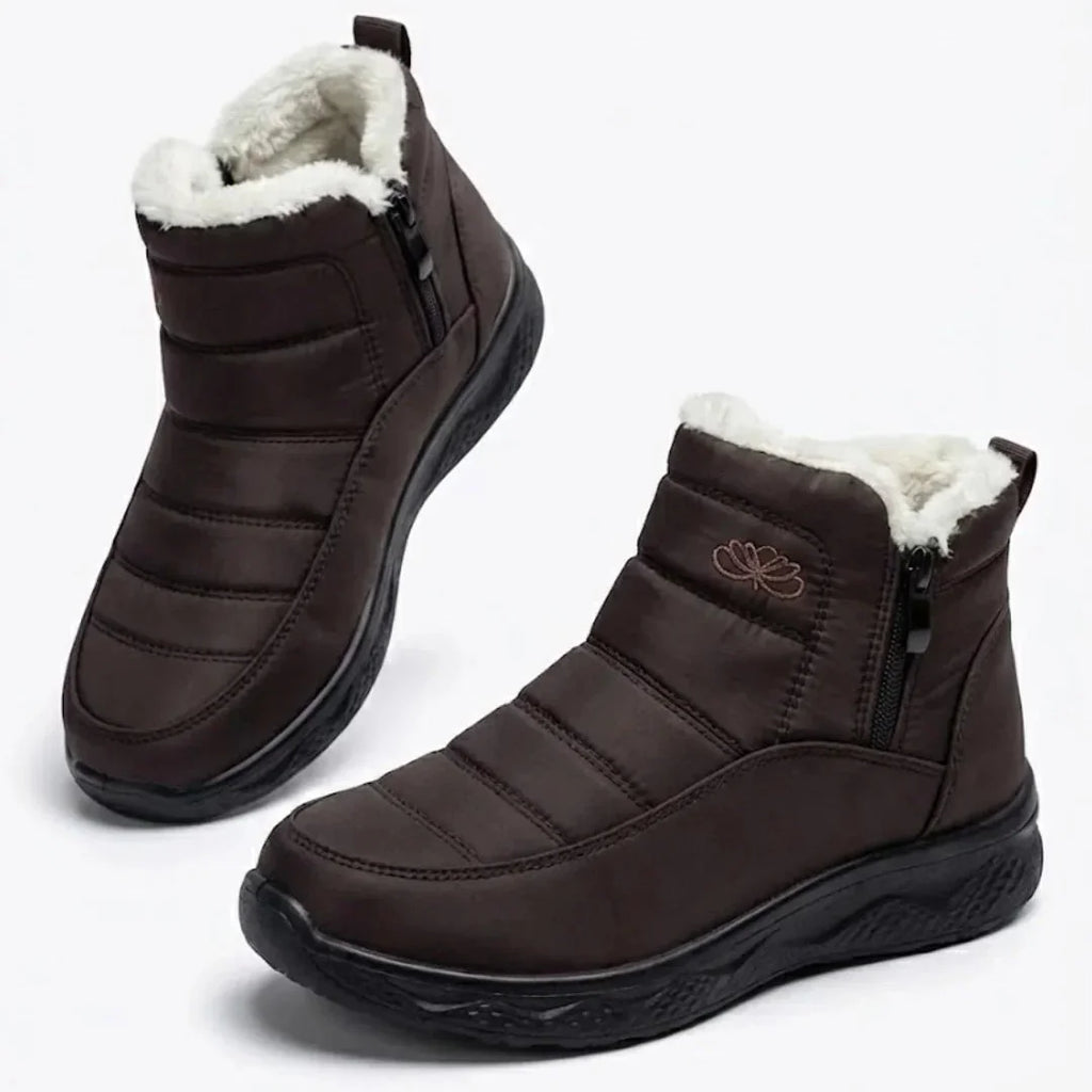 Jess | Women’s Quilted Side Zip Winter Ankle Boots