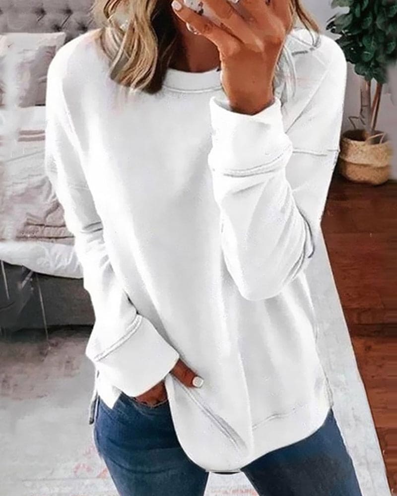 Opaline | Women's Relaxed Fit Crew Neck Sweatshirt