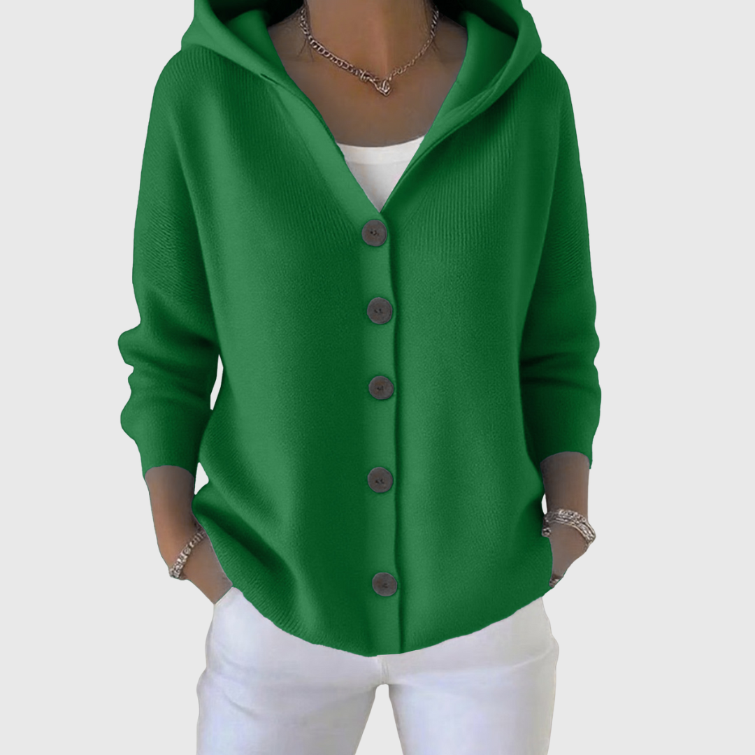 Orvine | Women's Hooded Button-Down Cardigan Sweater