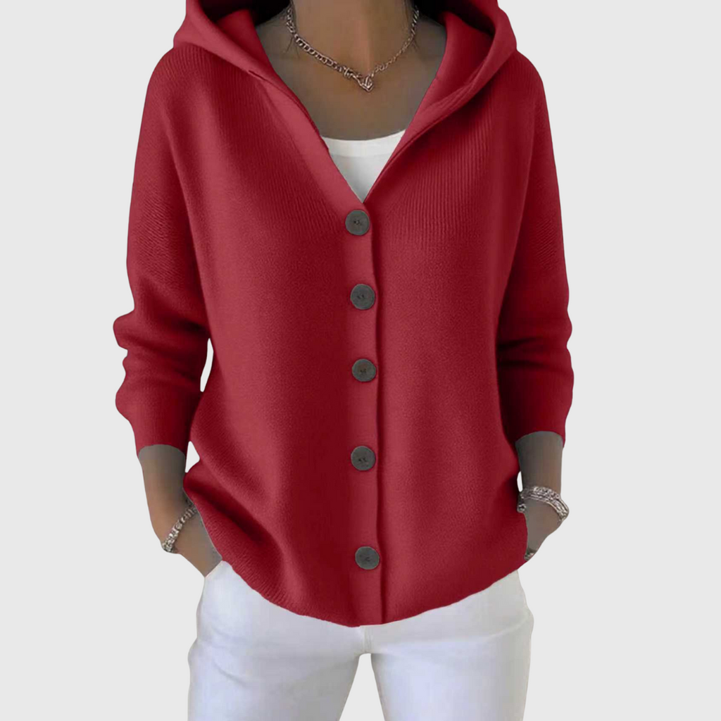 Orvine | Women's Hooded Button-Down Cardigan Sweater