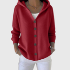 Orvine | Women's Hooded Button-Down Cardigan Sweater
