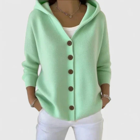 Orvine | Women's Hooded Button-Down Cardigan Sweater