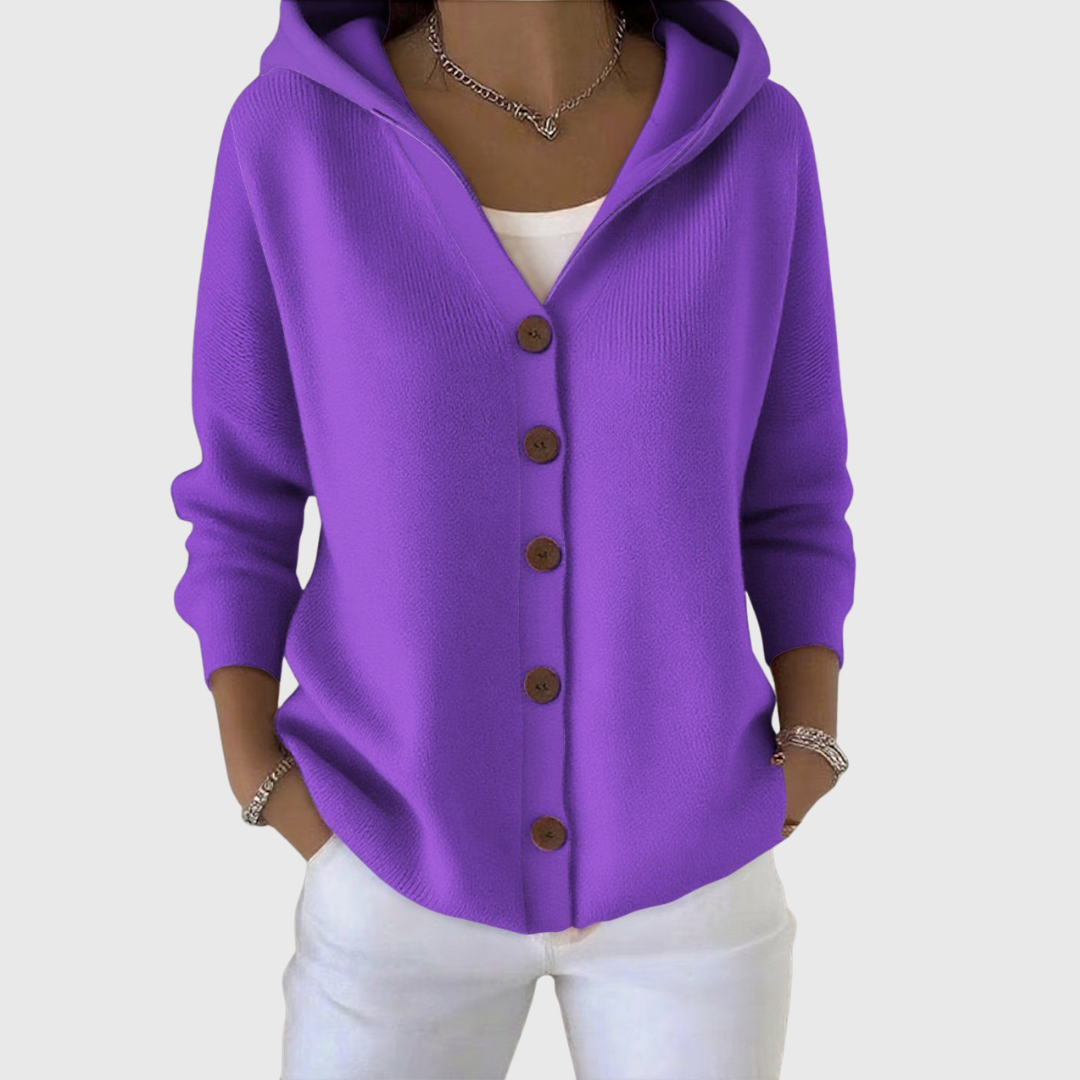Orvine | Women's Hooded Button-Down Cardigan Sweater