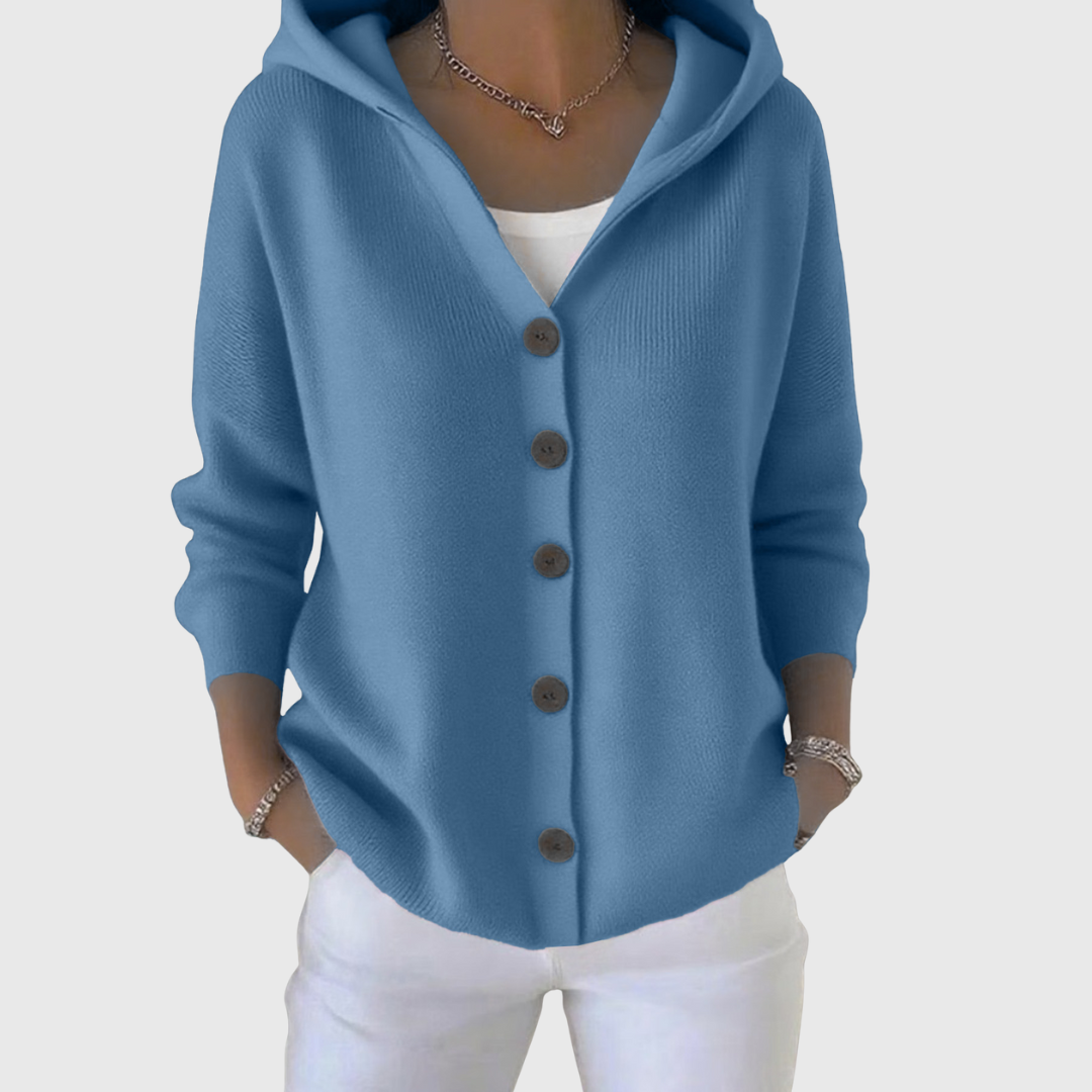 Orvine | Women's Hooded Button-Down Cardigan Sweater