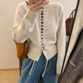 Thessira | Women's Button-Front Cardigan Sweater