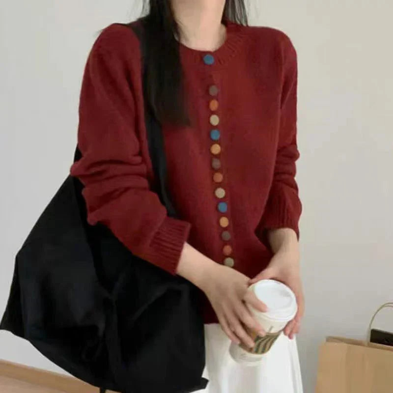 Thessira | Women's Button-Front Cardigan Sweater