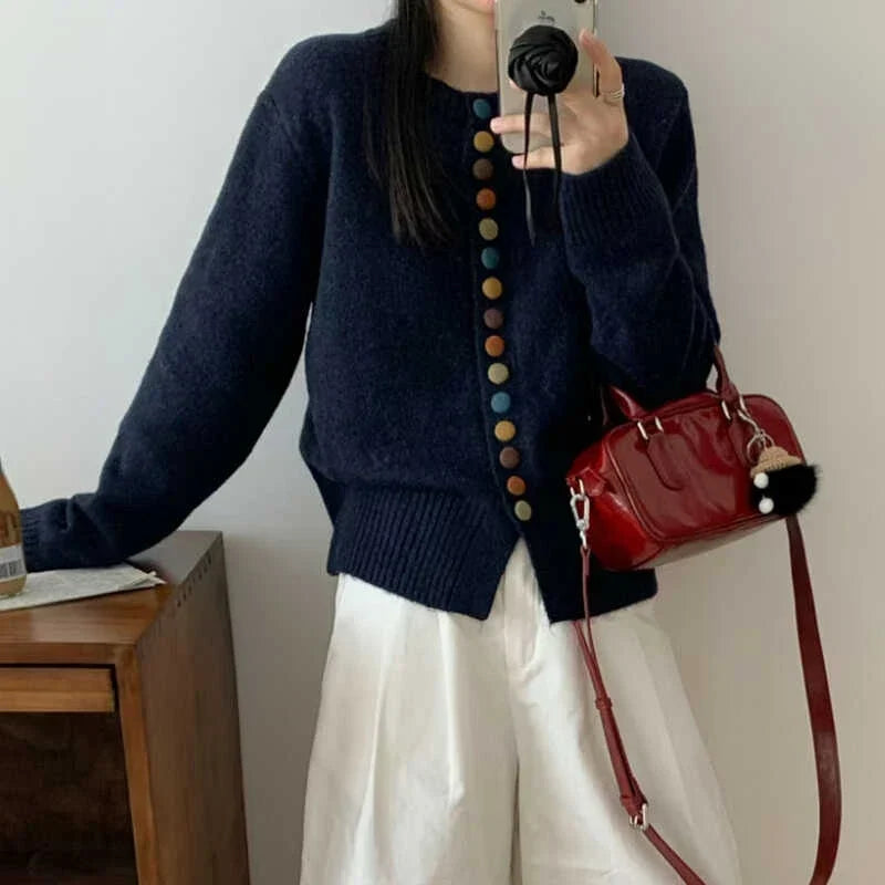 Thessira | Women's Button-Front Cardigan Sweater