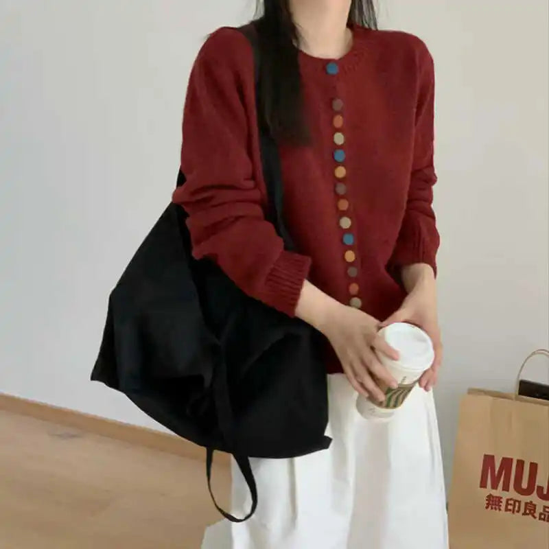 Thessira | Women's Button-Front Cardigan Sweater