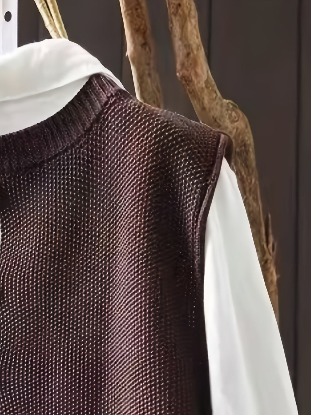 Vanthea | Women's Knit Sweater Vest and Shirt Set