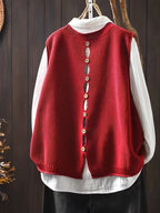 Vanthea | Women's Knit Sweater Vest and Shirt Set