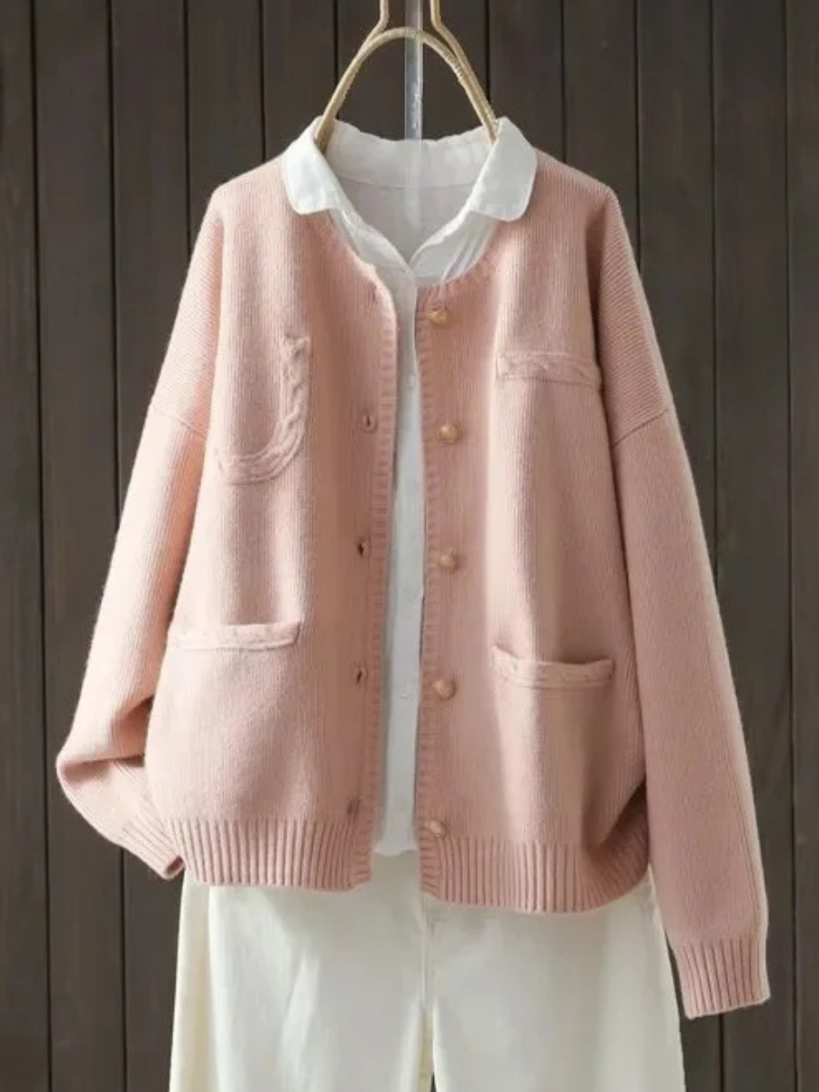 Vimala | Women's Relaxed Fit Knit Cardigan with Pockets