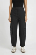 Women's High Waist Straight Leg Cargo Pants