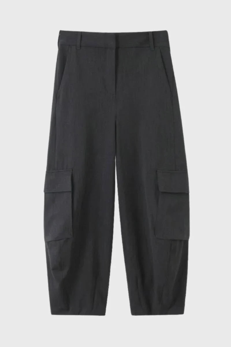 Women's High Waist Straight Leg Cargo Pants