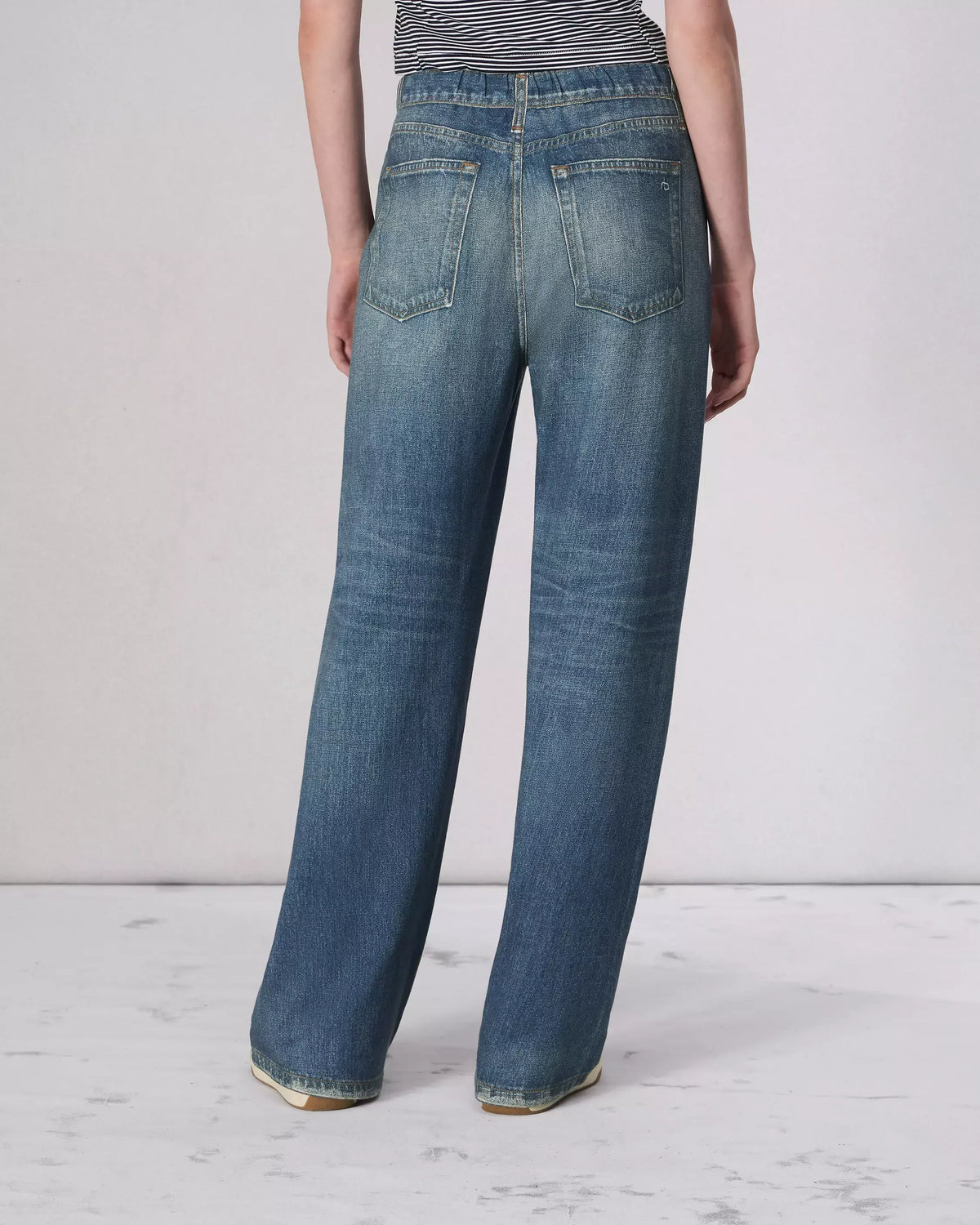 Women's Denim Jeans | Wide Leg Baggy Vintage Wash